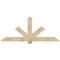 Ekena Millwork Kennewick Rough Sawn Timber Gable Bracket, Douglas Fir, 84"W x 35"H x 6"D x 6"F, 10/12 Pitch GBW084X35X0606KEN00RDF - alternate 1